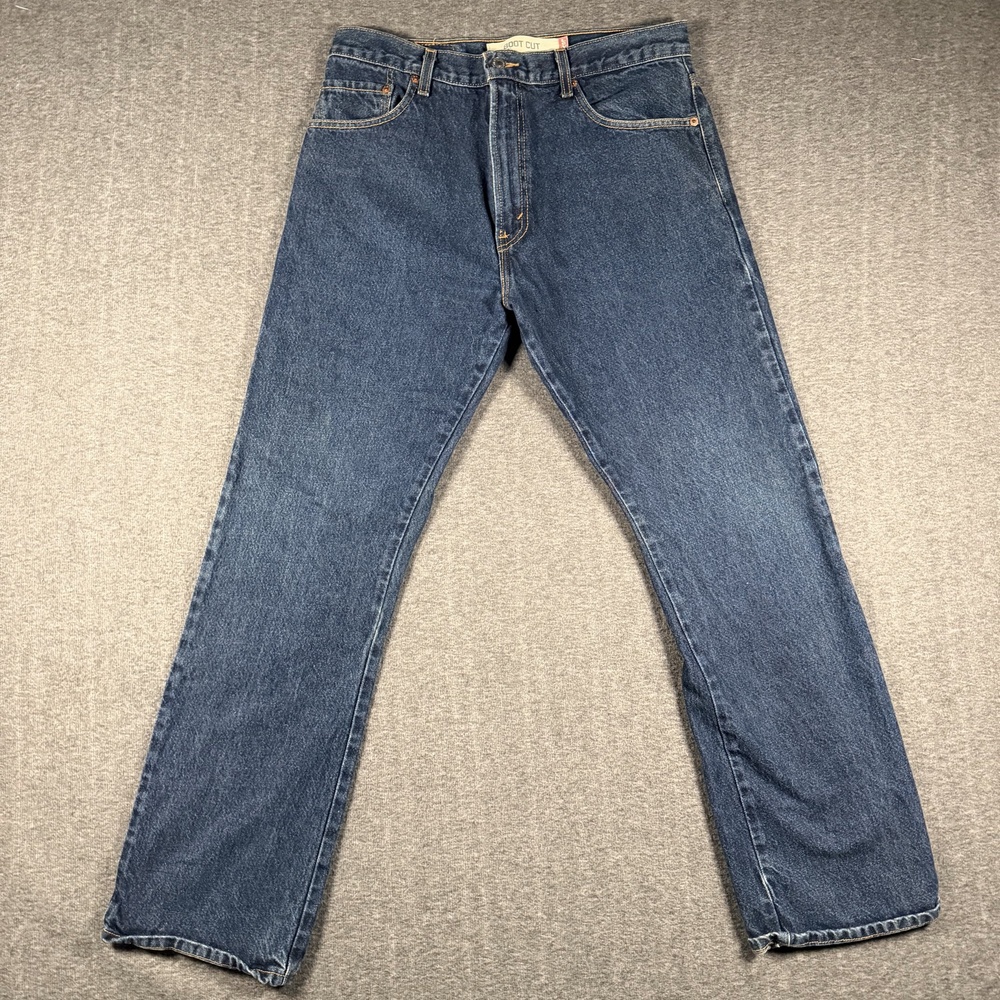 Levis 517 Jeans Mens 34x32 Blue Denim Bootcut Western Cowboy Red Tab Y2K VTG